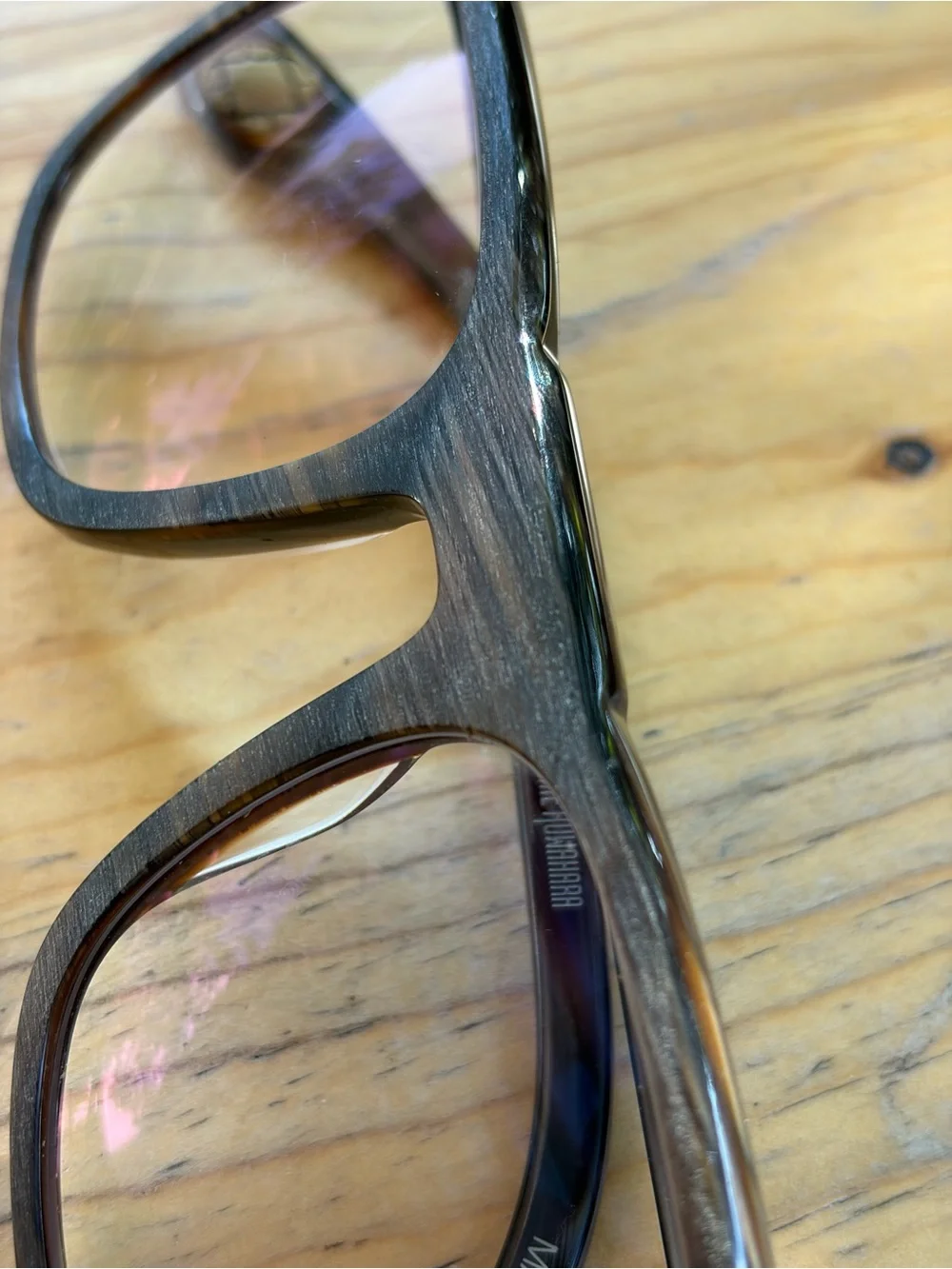 BLAKE KUWAHARA Brushed Brown Horn Eyeglasses Made in Japan BK1014 52-22